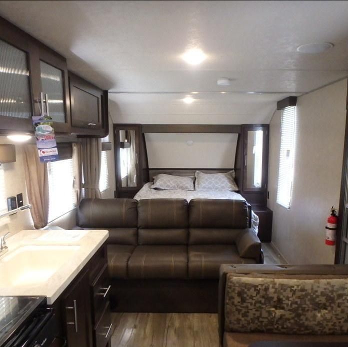 Inside picture of 2018 Grey Wolf Bunkhouse camper